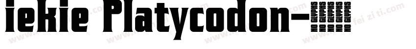 iekie Platycodon字体转换